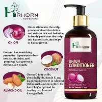 Hir Horn Onion Conditioner For Hair/Damaged Hair/Dandruff/Hairfall/Curly (200 ml)-thumb2