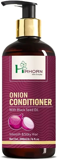 Hir Horn Onion Conditioner For Dandruff/Hairfall/Curly Hair/Damaged Hair (200 ml)-thumb1