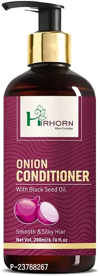 Hir Horn Onion Conditioner For Dandruff/Hairfall/Curly Hair/Damaged Hair (200 ml)-thumb2