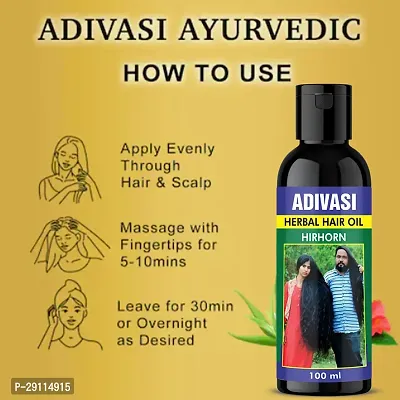 Adivasi Hair Oil increases hair thickness and strength Pack Of -1