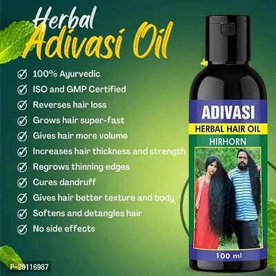 Adivasi Hair Oil massage with fingertips for 5-10 mins Pack Of-1