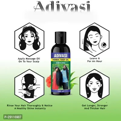 Adivasi Hair Oil massage with fingertips for 5-10 mins Pack Of-1-thumb2