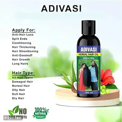 Adivasi Hair Oil anti hair loss, split end, and conditioning Pack Of -1-thumb0