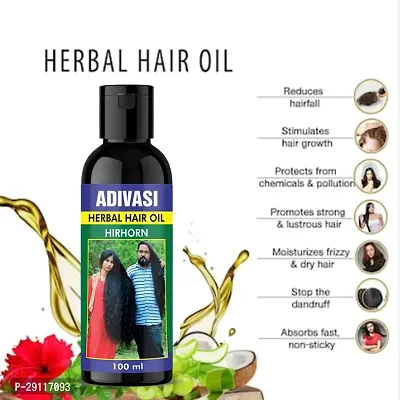 Adivasi Hair Oil thickening hair,strenthening hair anti dandruff and long hair Pack Of -1