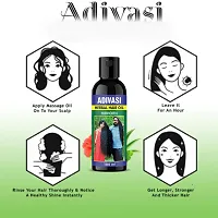 Adivasi Hair Oil tulsi,amla, hibiscus flower and aloeveral Pack Of-1-thumb2