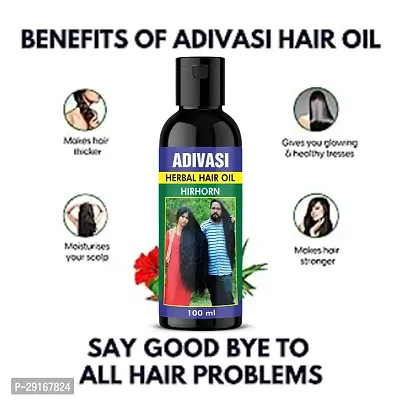 Adivasi Hair Oil dry scalp, reduces dandruff, hair growth, soft  silky hair pack of -1-thumb0