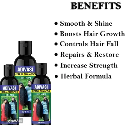 Adivasi Hair Shampoo Strengthen Hair Follicles Pack Of-3 Combo-thumb2