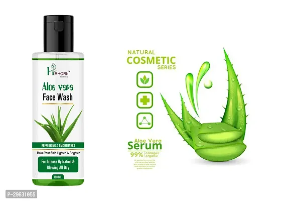 Aloe Vera face wash for Extra cleansing and smoothness Face Wash100ML-thumb2