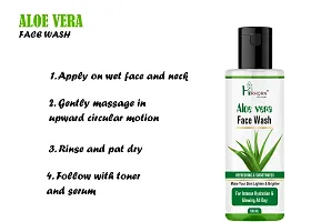 Aloe Vera face wash for Extra cleansing and smoothness Face Wash100ML-thumb3