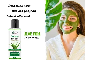 Aloevera Deep Cleasing, Prevent Acne, Anti Bacterial Face Wash100ML-thumb2