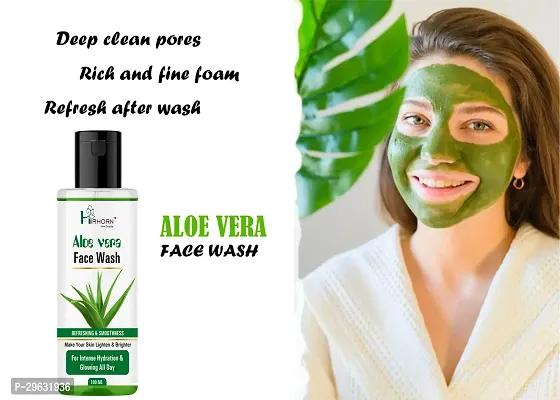 Aloevera Deep Cleasing, Prevent Acne, Anti Bacterial Face Wash100ML-thumb3