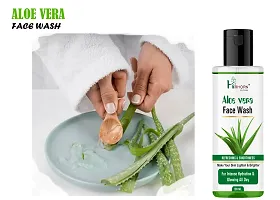 Aloevera Deep Cleasing, Prevent Acne, Anti Bacterial Face Wash100ML-thumb3