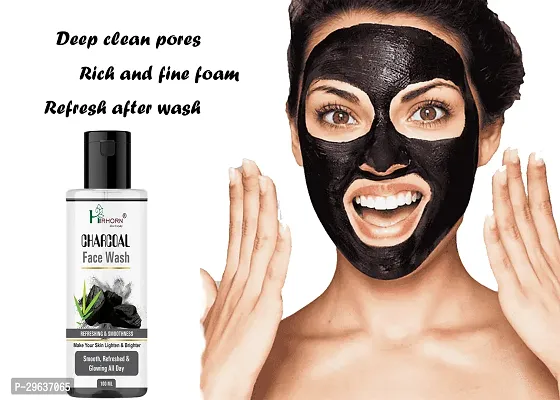 Charcoal Blackhead Remover, Cleansing  Oil Control Face Wash100ML-thumb3