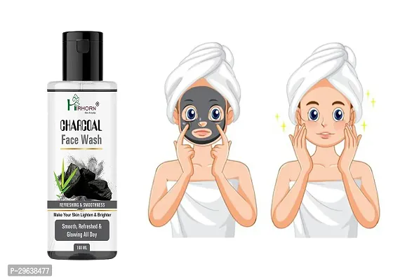 Charcoal Removes Dirt  Impurities Face Wash100ML