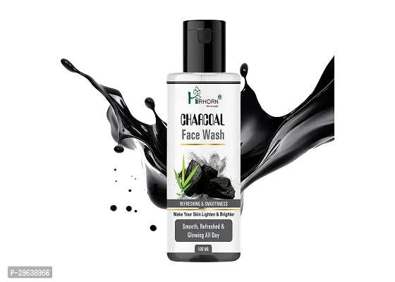 Charcoal Tan Removal Face  for Glowing Skin Anti Acne, Blackhead Remover for Oily Skin Face Wash100ML-thumb0