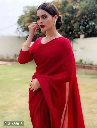 Stylish Lycra Saree without Blouse Piece