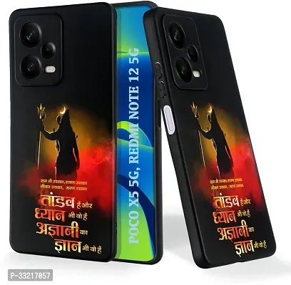 Classic Silicon Back Cover For Poco X5 5G, Redmi Note 12 5G Mobile-thumb0