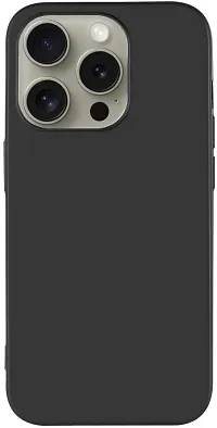 Classic Silicon Back Cover For Apple Iphone 15 Pro Mobile-thumb1