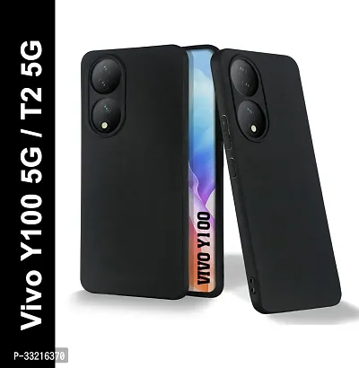 Classic Silicon Back Cover For Vivo Y100 5G, Vivo T2 5G, Vivo Y100 A 5G Mobile-thumb0