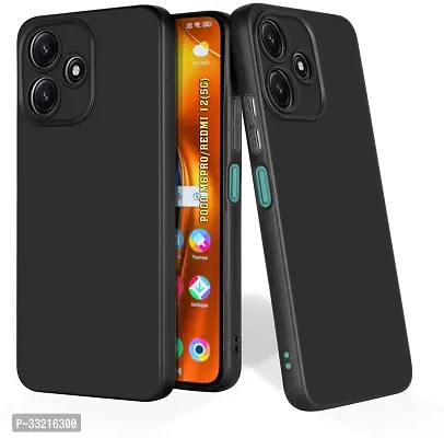 Classic Silicon Back Cover For Poco M6 Pro 5G, Redmi 12 5G Mobile