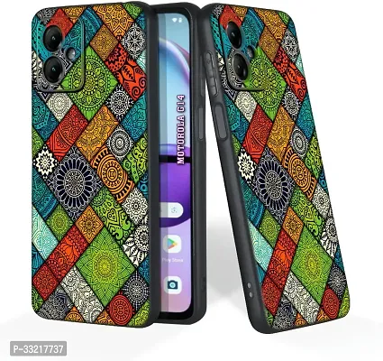 Classic Silicon Back Cover For Motorola G14 Mobile-thumb0