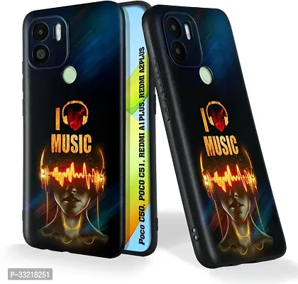 Classic Silicon Back Cover For Poco C50, Poco C51, Redmi A1+, Redmi A2+ Mobile