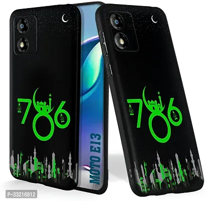 Classic Silicon Back Cover For Motorola E13 Mobile