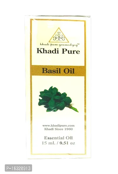 Buy Khadi Pure Herbal Basil Essential Oil 15Ml Pack Of 1 15 Ml