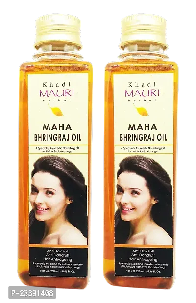 Khadi Mauri Maha Bhringraj (250ml Hair Oil Pack Of 2 (500 ml