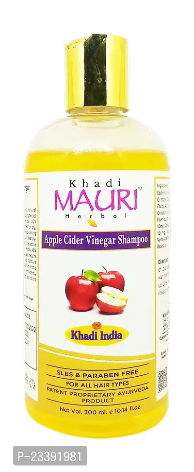Khadi Mauri Apple Cider Vinegar Shampoo(Pack Of 1),300ml