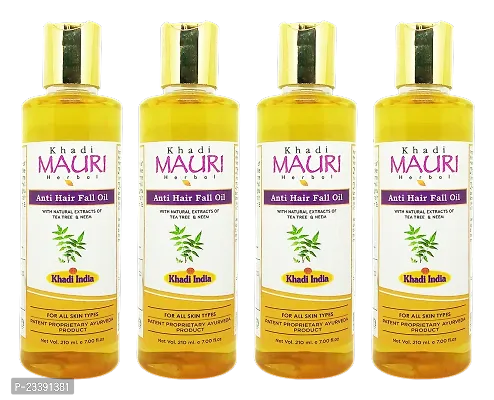 Khadi Mauri Anti Hairfall Hair Oil(Pack Of 4),840ml