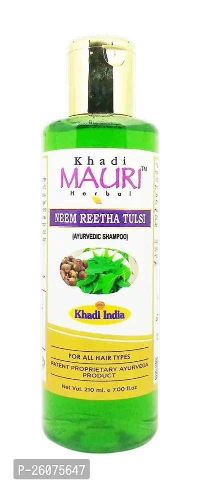 Khadi Mauri Neem Reetha Tulsi Shampoo -210ml