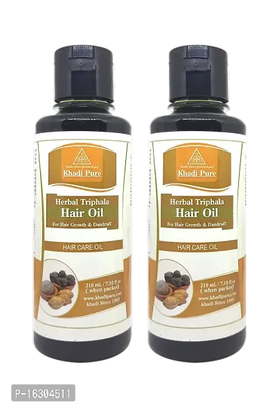 Khadi Pure Herbal Triphala Hair Oil 210 Ml (Pack Of 2) (420 Ml)-thumb2