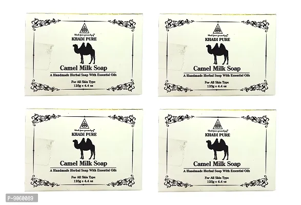 Khadi Pure Herbal Camel Milk Soap - Pack of 4 (500g)