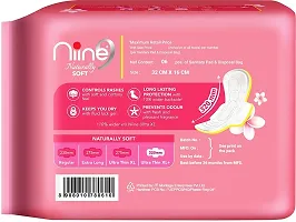 Niine Naturally Soft Ultra Thin XL+, Sanitary Napkins with Free Biodegradable Disposal Bags Inside (Pack of 4), 24 Pads Sanitary Pad (Pack of 4)-thumb2