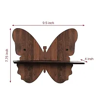 Wooden Butterfly Wall Hanging Pot Stand - Set of 4 - Unique Home Decor-thumb1