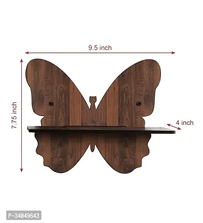 Wooden Butterfly Wall Hanging Pot Stand - Set of 4 - Unique Home Decor-thumb2