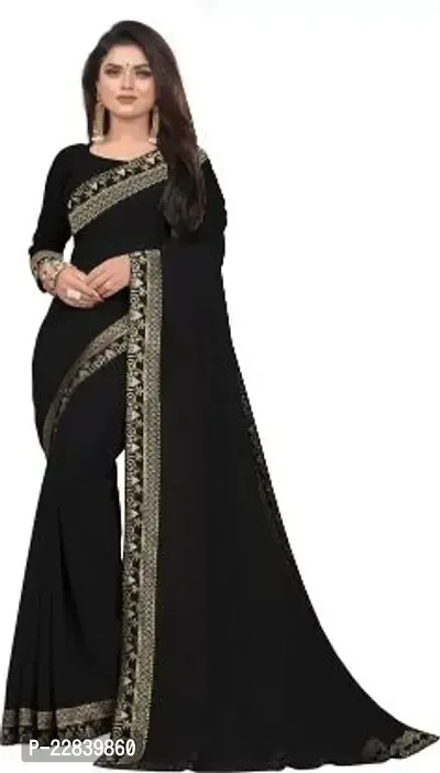 Stylish Fancy Designer Georgette Saree With Blouse Piece For Women-thumb0