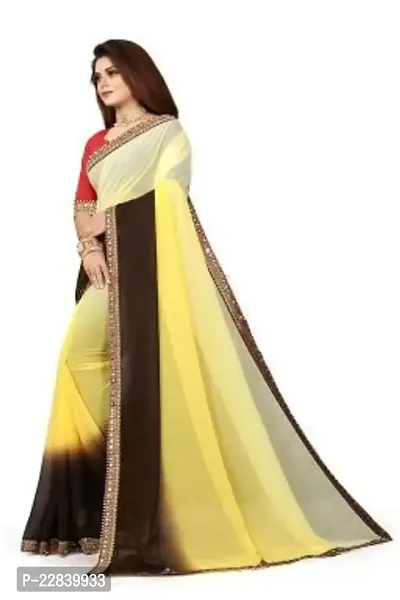 Stylish Fancy Designer Georgette Saree With Blouse Piece For Women-thumb2