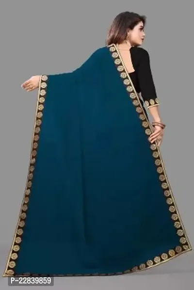 Stylish Fancy Designer Georgette Saree With Blouse Piece For Women-thumb2