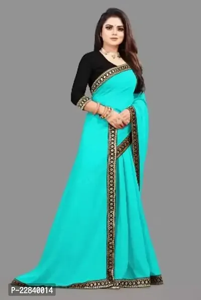 Stylish Fancy Designer Georgette Saree With Blouse Piece For Women-thumb2