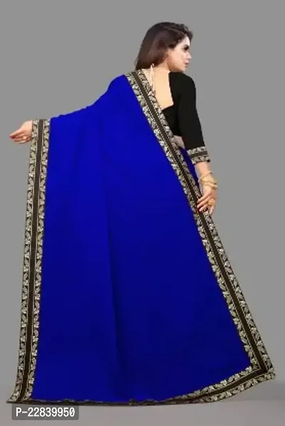 Stylish Fancy Designer Georgette Saree With Blouse Piece For Women-thumb2