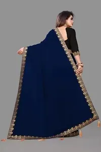 Stylish Fancy Designer Georgette Saree With Blouse Piece For Women-thumb1