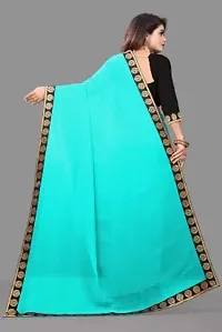 Stylish Fancy Designer Georgette Saree With Blouse Piece For Women-thumb1