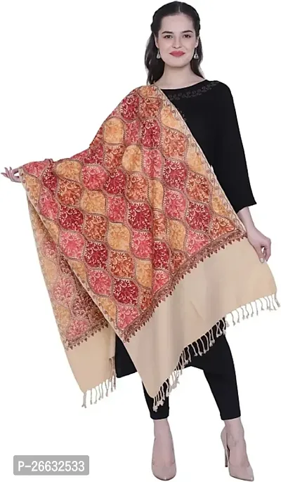 Stylish Wool Multicoloured Printed Shawls For Women-thumb0