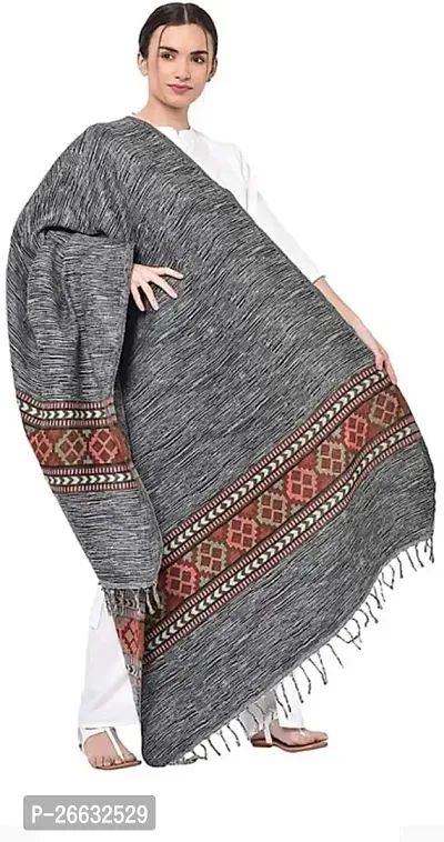 Stylish Wool Multicoloured Printed Shawls For Women-thumb0