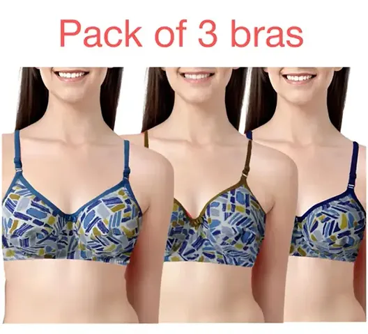 Stylish Hosiery Bra for Women Pack of 3