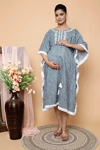 Trendy Cotton Striped Kaftan For Pregnant Women-thumb2