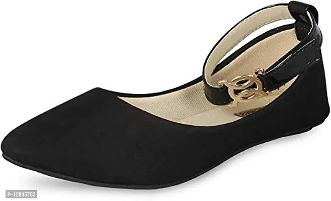 Saba Collection Women's Bellies (Numeric_8) Black-thumb2