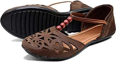Saba Collection Women's Bellies (Brown, numeric_7)-thumb4